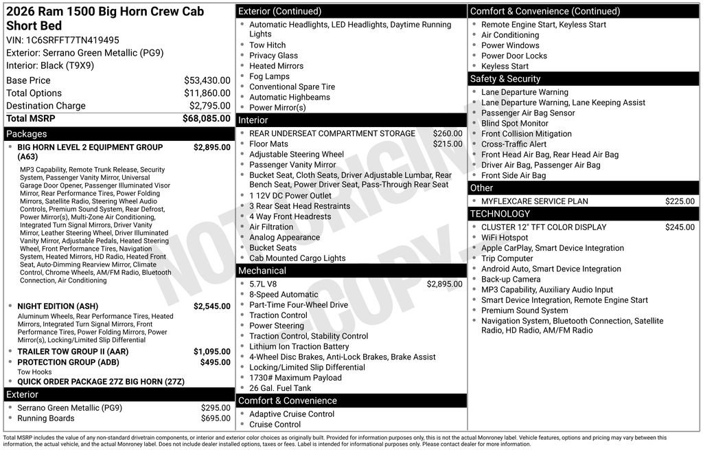 New 2026 RAM 1500 Big Horn AWD/4WD image 23