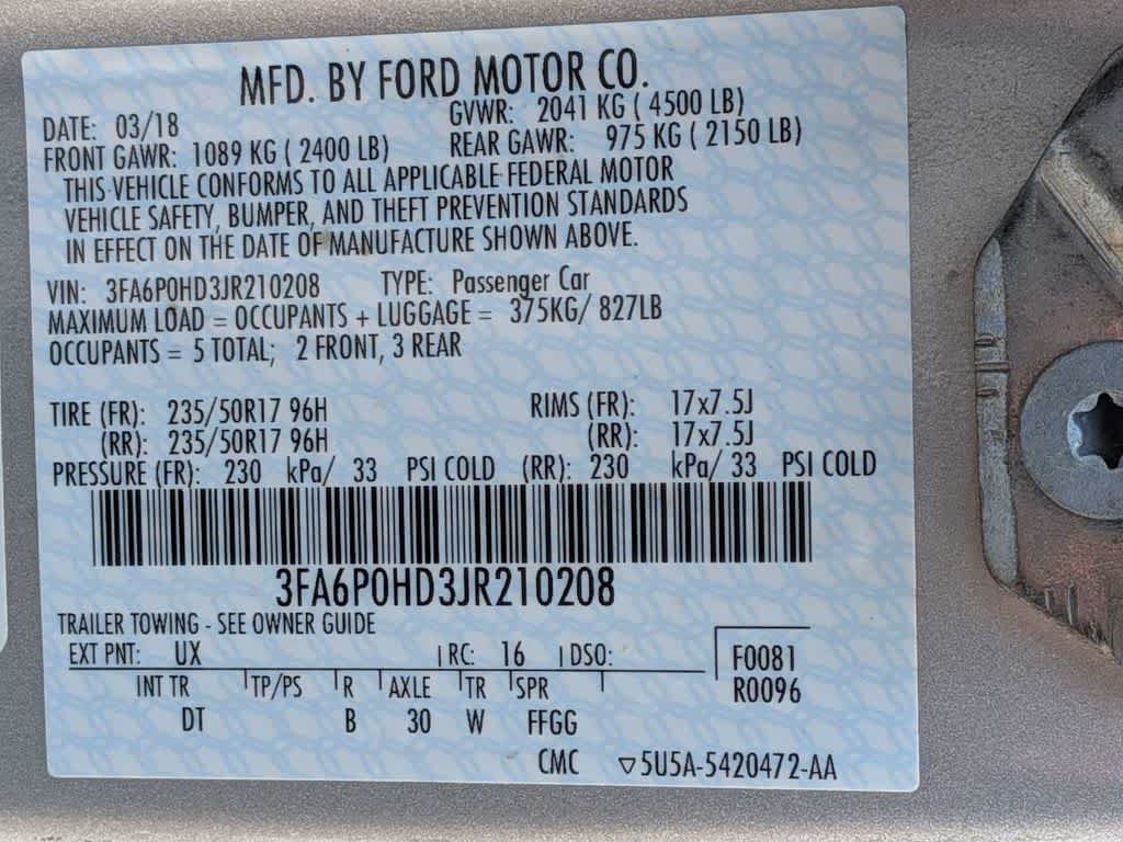 Used 2018 Ford Fusion SE w/ Fusion SE Technology Package FWD image 42