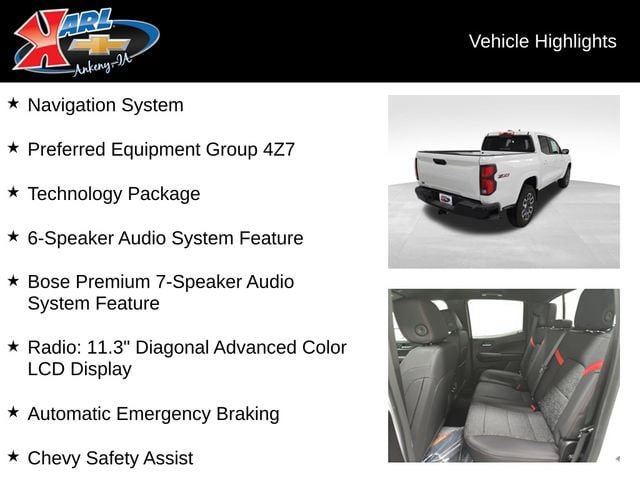 New 2026 Chevrolet Colorado Z71 w/ Technology Package AWD/4WD image 3