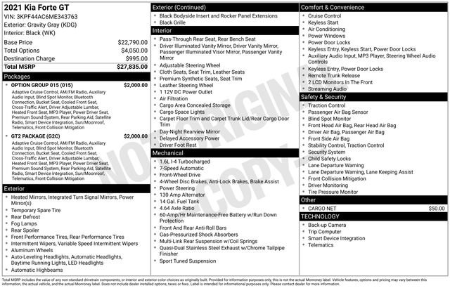 Used 2021 Kia Forte GT w/ GT2 Package image 5