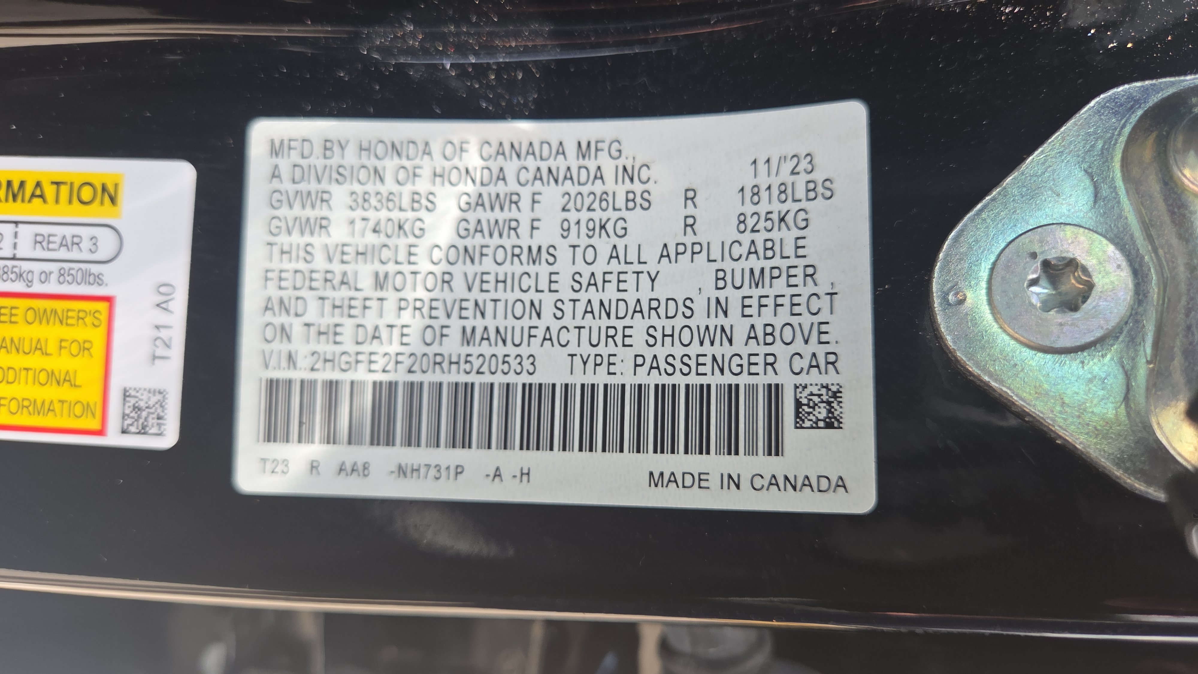 Used 2024 Honda Civic LX image 21