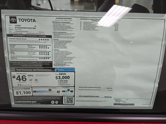 New 2026 Toyota Camry SE FWD image 7