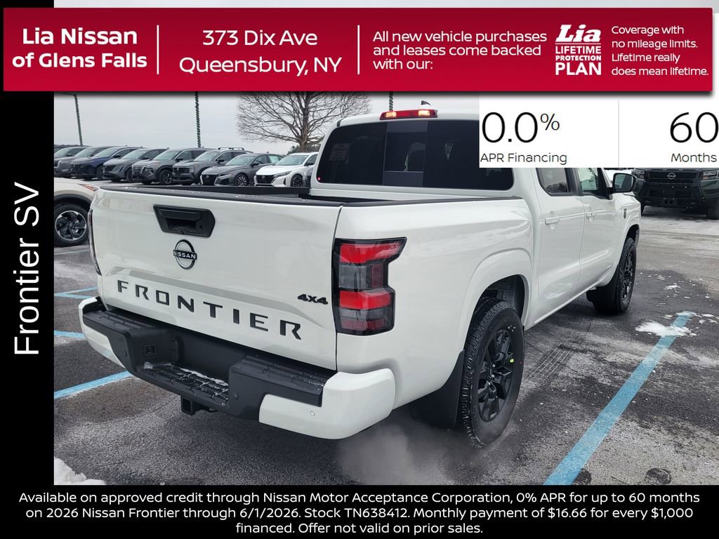 New 2026 Nissan Frontier SV w/ SV Convenience Package AWD/4WD image 3