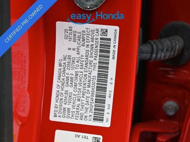 Certified 2025 Honda Civic Sport image 18