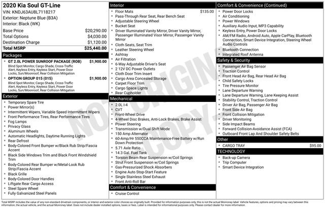 Used 2020 Kia Soul GT-Line w/ Option Group 015 image 5