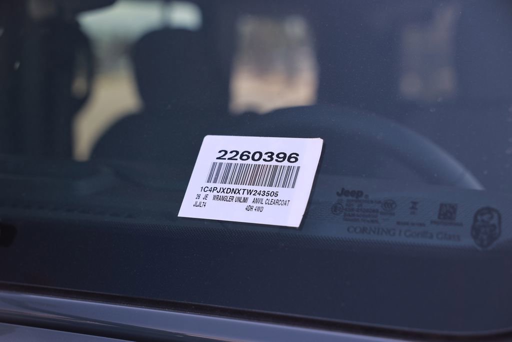 New 2026 Jeep Wrangler Unlimited Sport AWD/4WD image 38