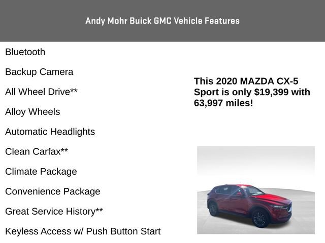 Used 2020 MAZDA CX-5 Sport AWD/4WD image 4