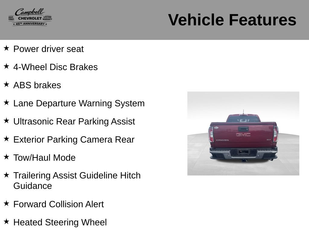 Used 2019 GMC Canyon SLT w/ Driver Alert Package AWD/4WD image 10