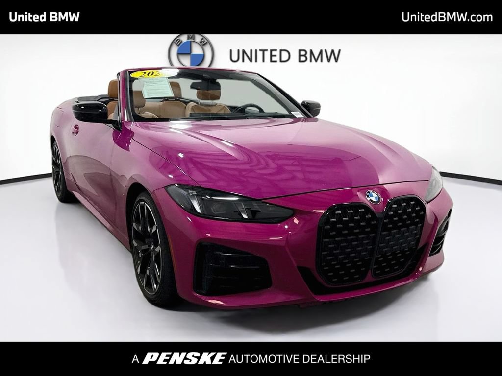 Used 2025 BMW 430i Convertible w/ M Sport Package RWD image 3