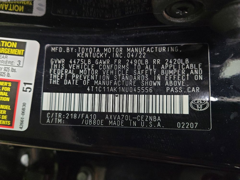 Used 2022 Toyota Camry LE FWD image 33
