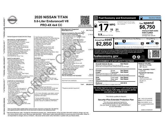 Used 2020 Nissan Titan PRO-4X w/ Pro-4x Convenience Package image 37