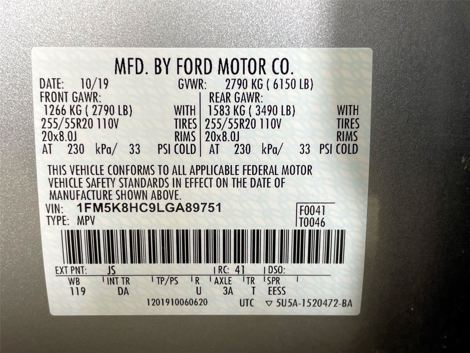 Used 2020 Ford Explorer Platinum w/ Premium Technology Package AWD/4WD image 24