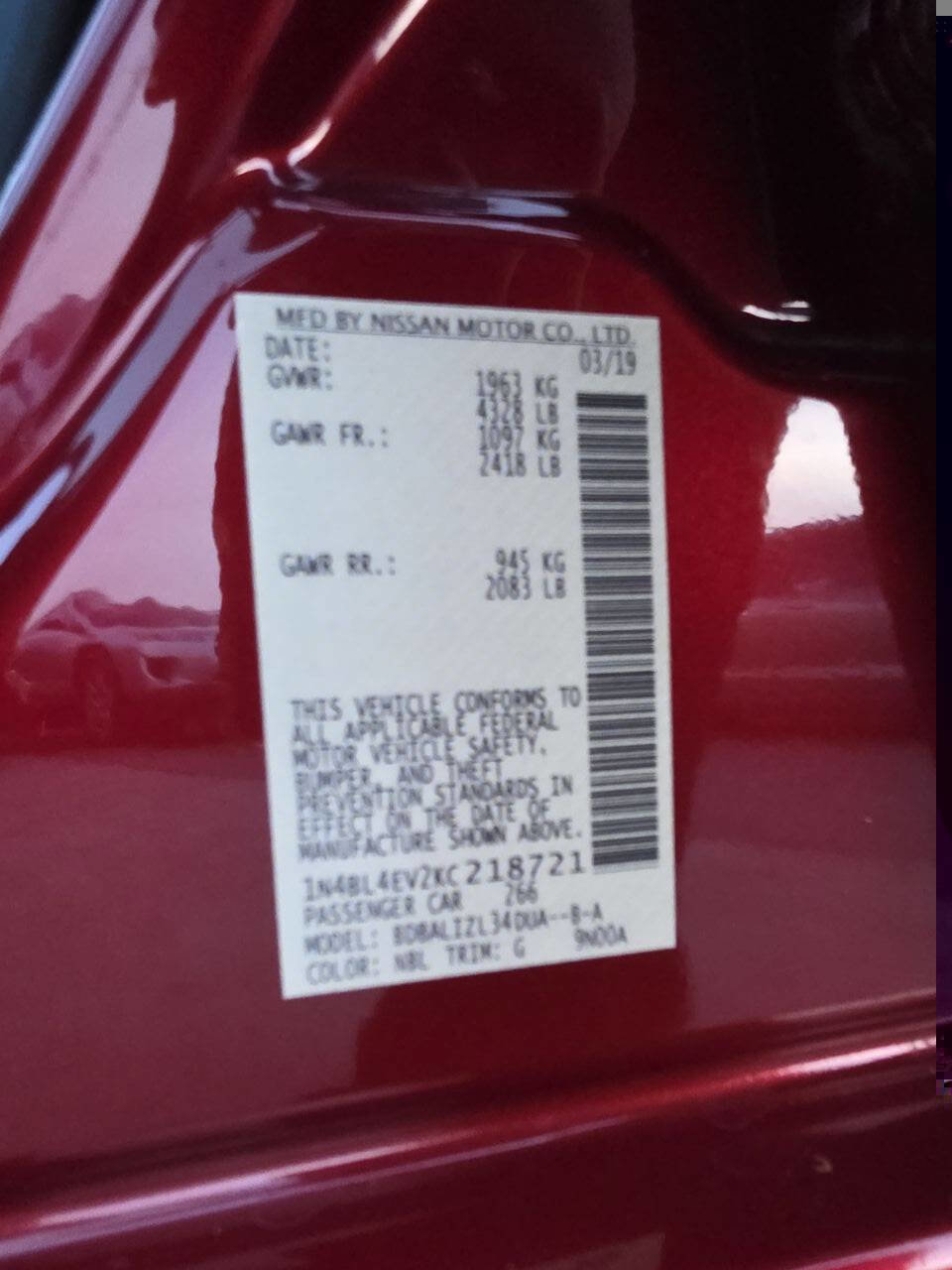 Used 2019 Nissan Altima 2.5 SL image 23