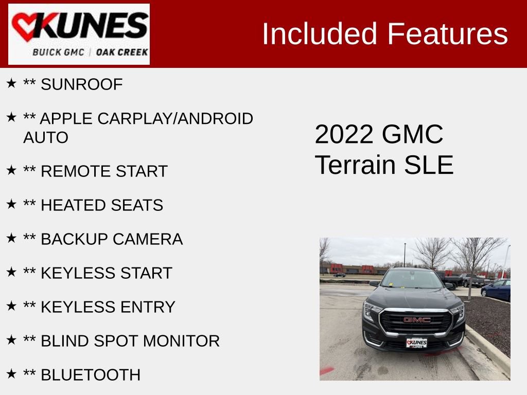 Used 2022 GMC Terrain SLE w/ Driver Convenience Package image 2
