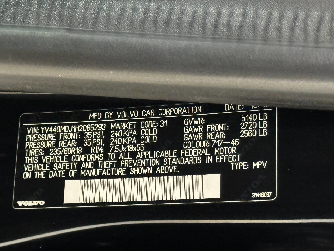 Used 2017 Volvo XC60 T5 w/ Tailgate Package image 90