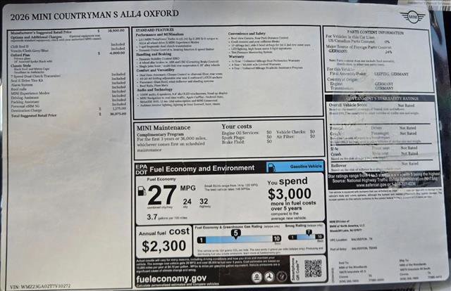New 2026 MINI Cooper Countryman S AWD/4WD image 18