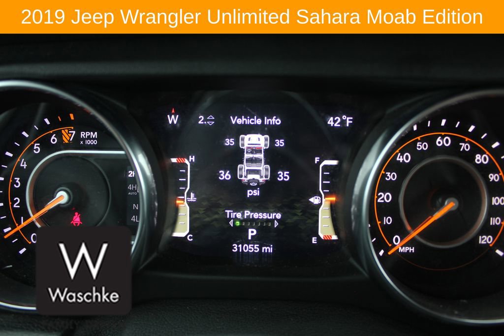 Used 2019 Jeep Wrangler Unlimited Sahara w/ Quick Order Package 24M Moab image 33