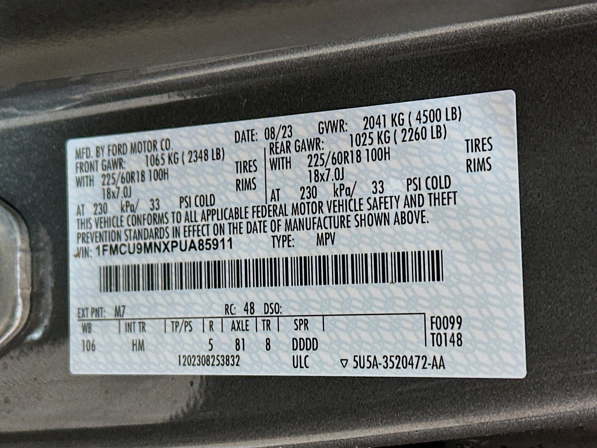 Used 2023 Ford Escape ST-Line w/ Tech Pack #1 AWD/4WD image 30