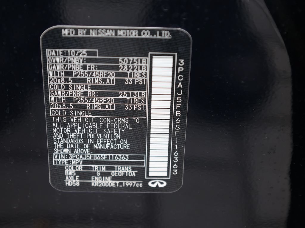 Certified 2025 INFINITI QX50 Sport AWD/4WD image 45