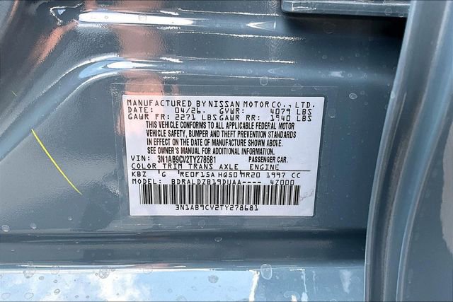 New 2026 Nissan Sentra SV FWD image 13