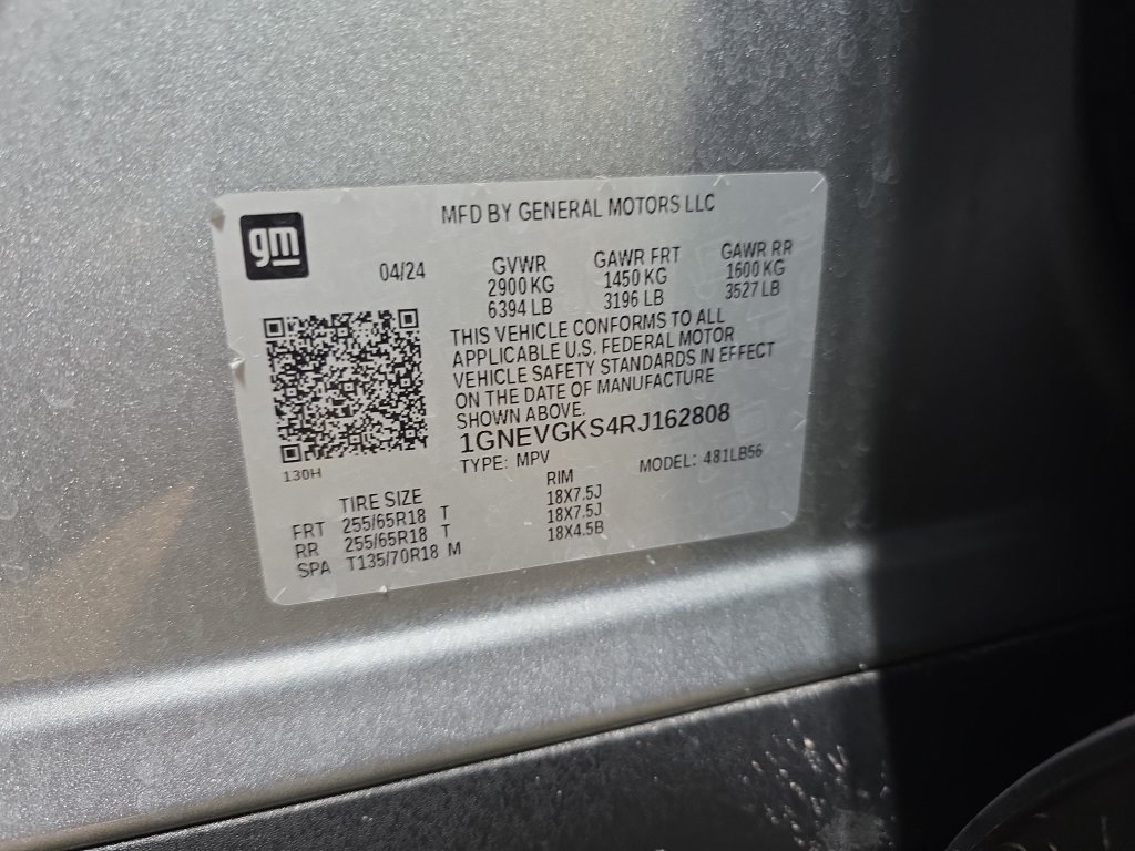 Used 2024 Chevrolet Traverse LT w/ LPO, Floor Liner Package AWD/4WD image 38