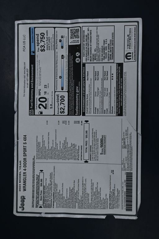New 2024 Jeep Wrangler Sport image 13