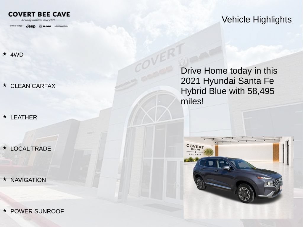Used 2021 Hyundai Santa Fe Blue AWD/4WD image 6