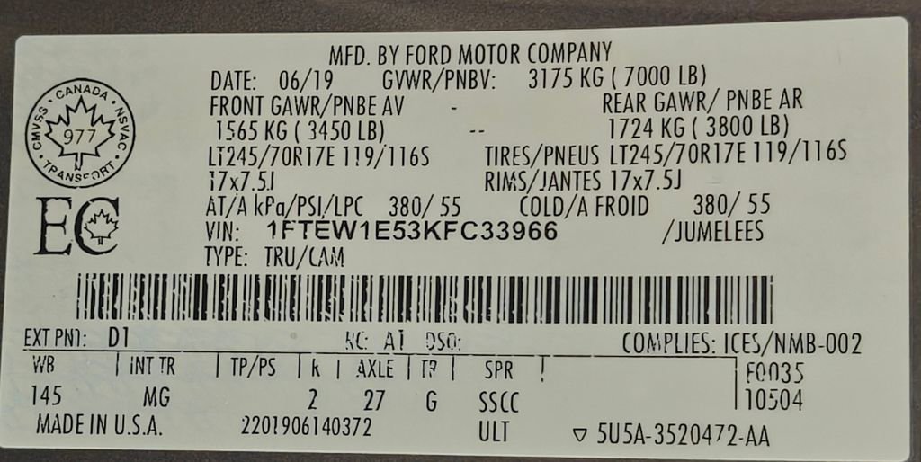 Used 2019 Ford F150 XLT w/ Trailer Tow Package image 52