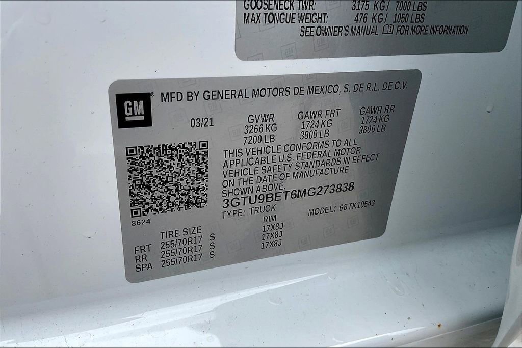 Used 2021 GMC Sierra 1500 SLE w/ Driver Alert Package II AWD/4WD image 36