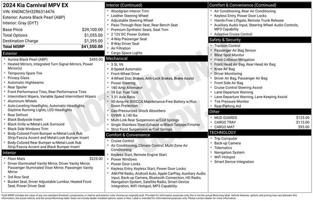 Used 2024 Kia Carnival EX FWD image 24