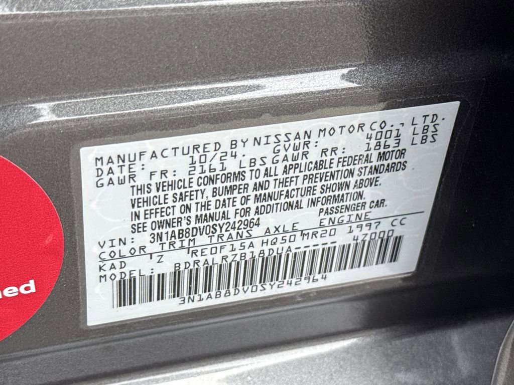 Certified 2025 Nissan Sentra SR image 46
