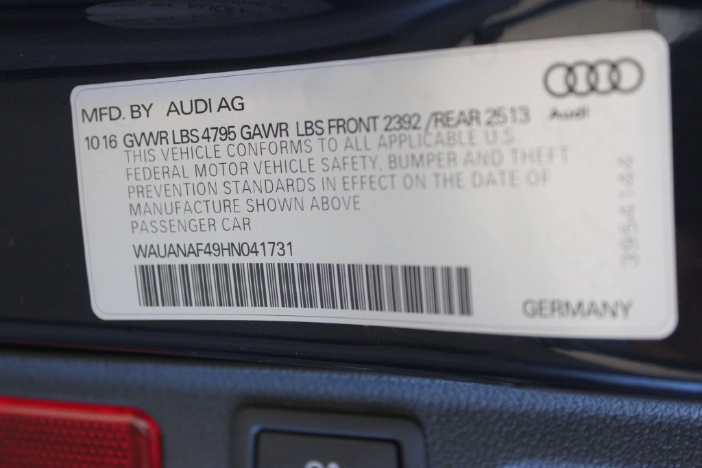Used 2017 Audi A4 2.0T Premium w/ Convenience Package AWD/4WD image 31