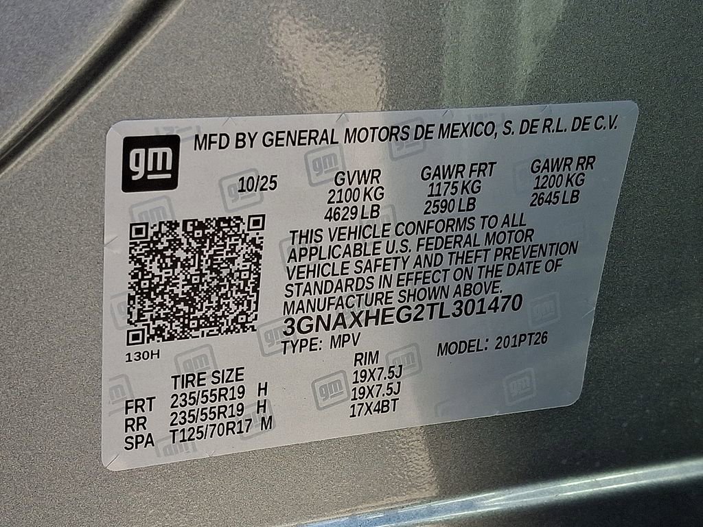 New 2026 Chevrolet Equinox LT w/ LPO, Floor Liner Package image 20