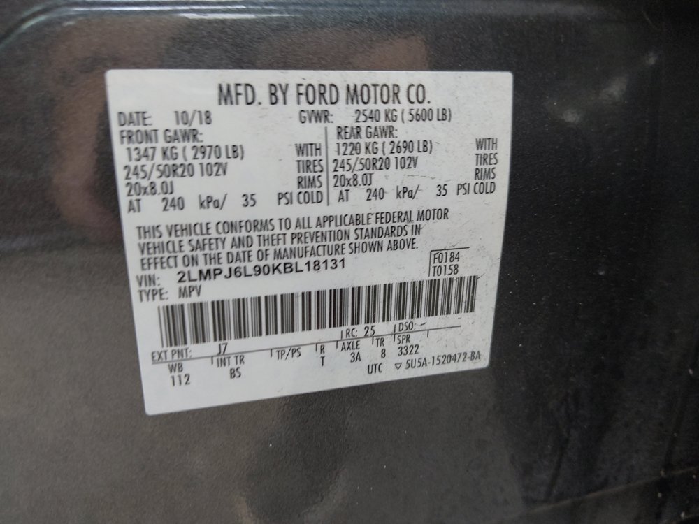 Used 2019 Lincoln Nautilus Reserve FWD image 33
