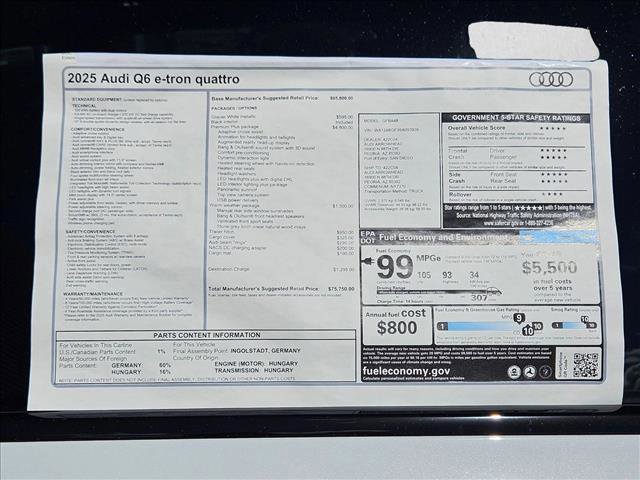 New 2025 Audi Q6 e-tron Premium Plus image 17