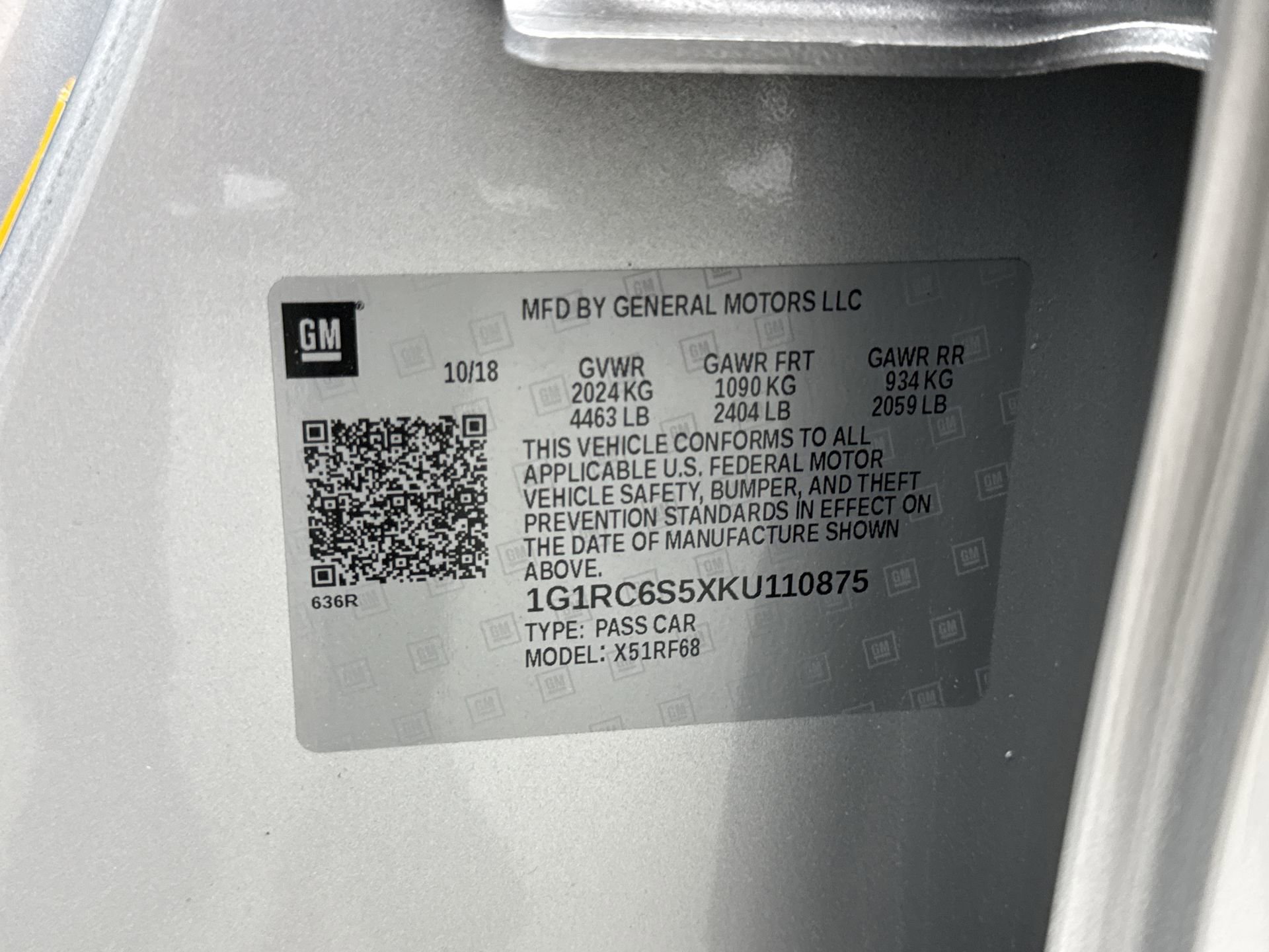 Used 2019 Chevrolet Volt LT w/ Power Convenience Package FWD image 11