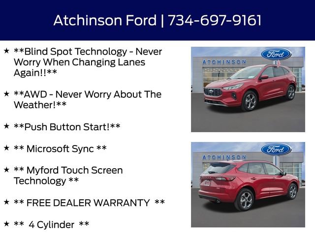 Certified 2024 Ford Escape ST-Line Select w/ Tech Pack #1 AWD/4WD image 9