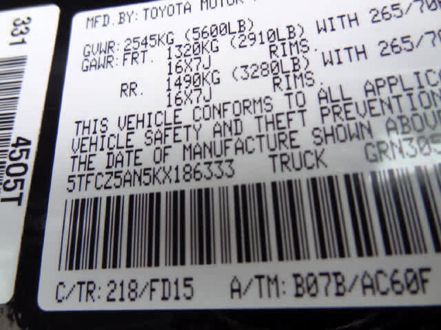 Used 2019 Toyota Tacoma TRD Off-Road w/ Technology Package AWD/4WD image 13