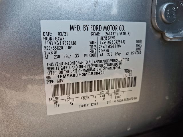 Used 2021 Ford Explorer XLT w/ Equipment Group 202A image 27