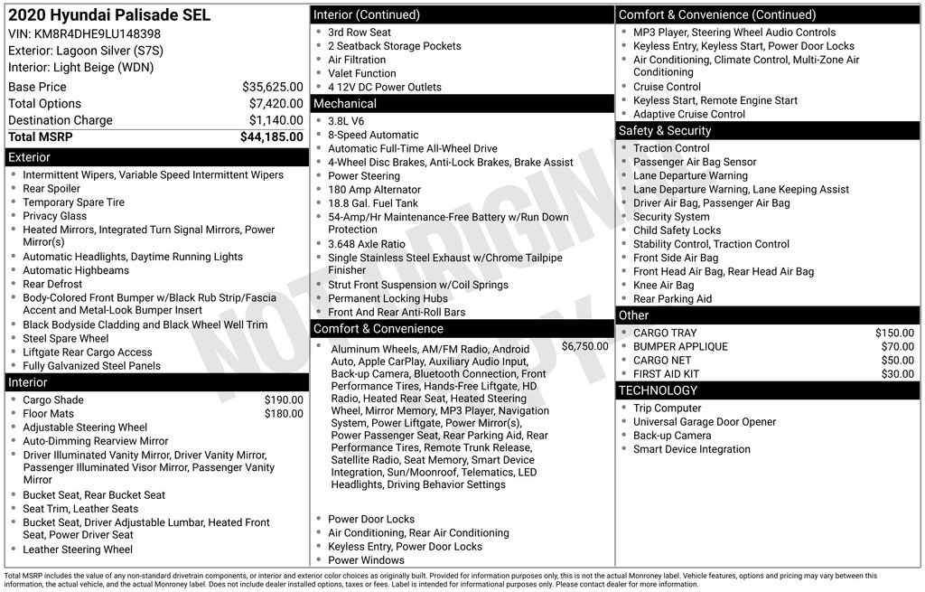 Used 2020 Hyundai Palisade SEL image 34