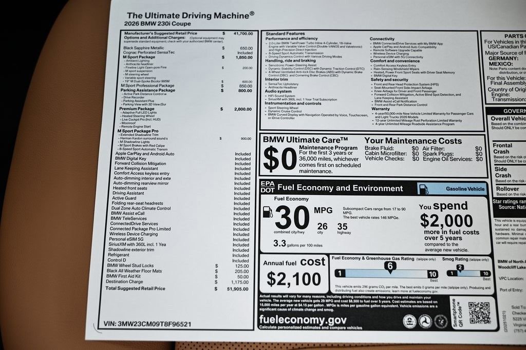 New 2026 BMW 230i Coupe w/ Premium Package image 40