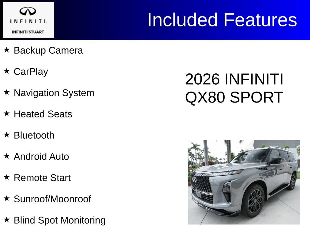 Certified 2026 INFINITI QX80 4WD w/ Sport Exterior Package image 3