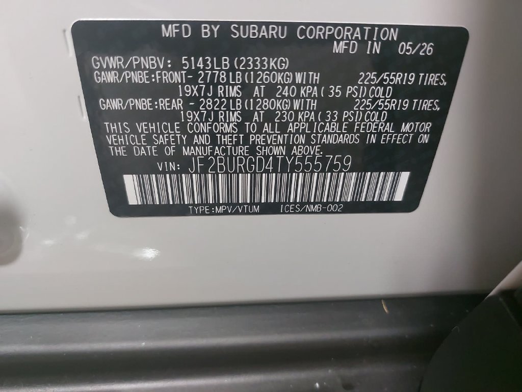 New 2026 Subaru Outback Limited XT AWD/4WD image 36
