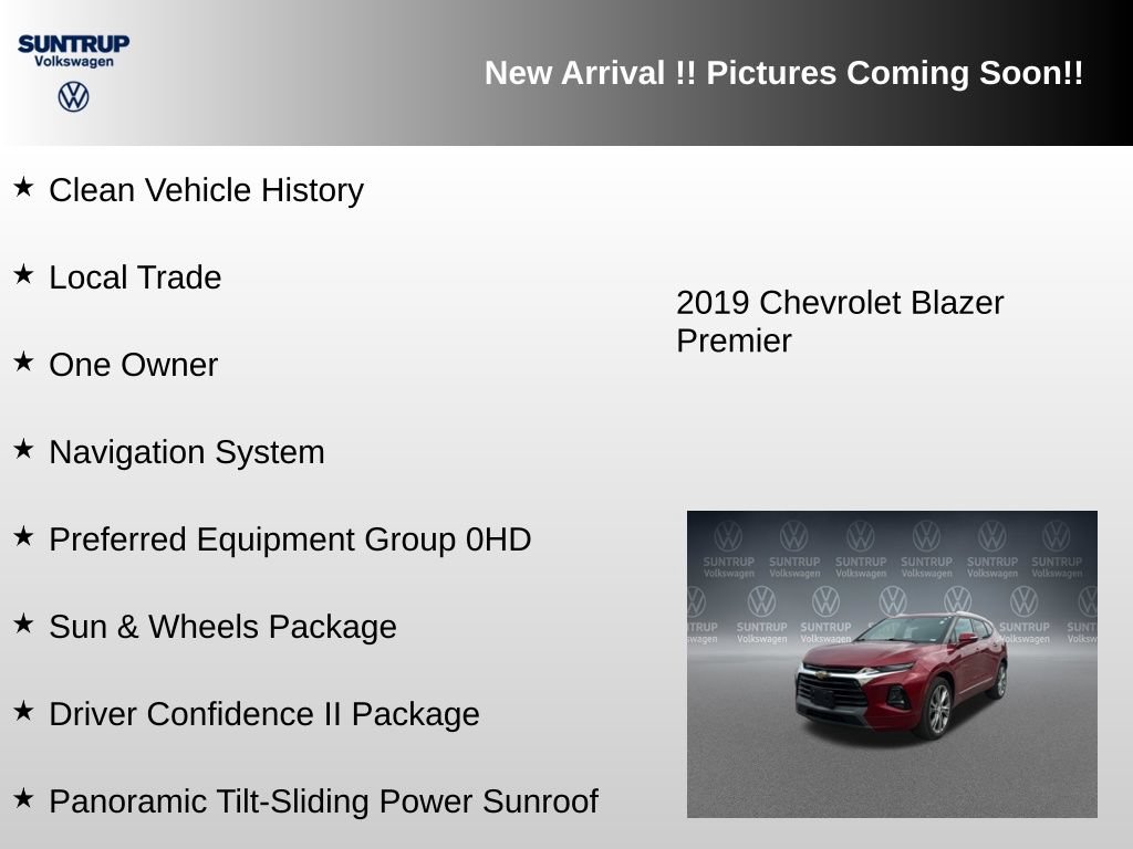 Used 2019 Chevrolet Blazer Premier w/ Sun and Wheels Package AWD/4WD image 6