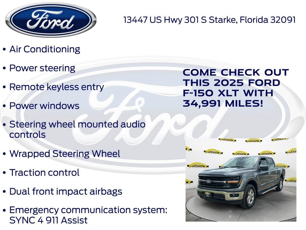 Used 2025 Ford F150 XLT w/ Equipment Group 301A Standard AWD/4WD image 27