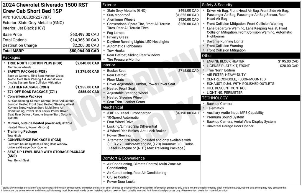 Used 2024 Chevrolet Silverado 1500 RST w/ True North Edition Plus AWD/4WD image 43