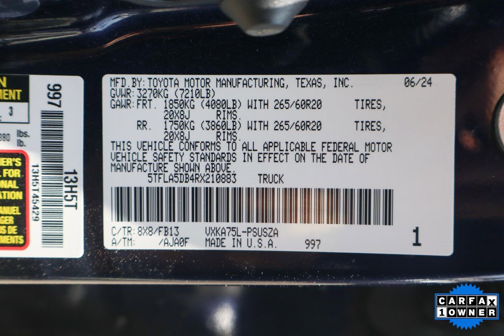 Used 2024 Toyota Tundra SR5 w/ TRD Sport Package image 45