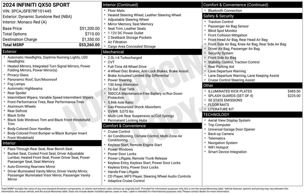 Certified 2024 INFINITI QX50 Sport image 25