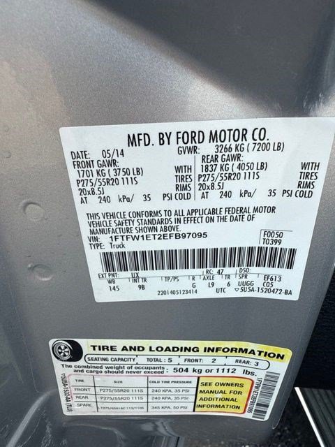 Used 2014 Ford F150 Platinum AWD/4WD image 4