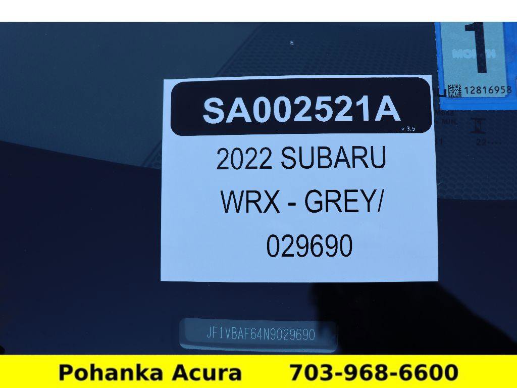 Used 2022 Subaru WRX Premium image 36